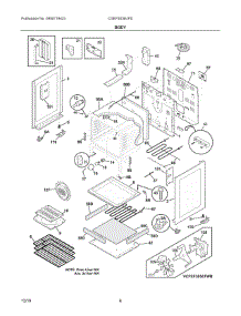 03 - Body parts for Electrolux Range CGEF3036UFD from AppliancePartsPros.com