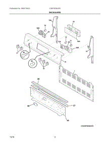 02 - Backguard parts for Electrolux Range CGEF3036UFD from AppliancePartsPros.com