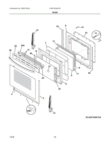 05 - Door parts for Electrolux Range CGEF3036UFD from AppliancePartsPros.com