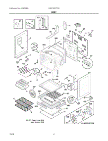 03 - Body parts for Electrolux Range CGEF3037TDG from AppliancePartsPros.com