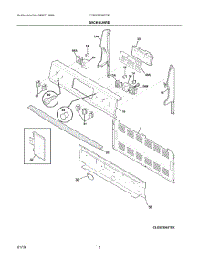 02 - Backguard parts for Electrolux Range CGEF3059TDE from AppliancePartsPros.com