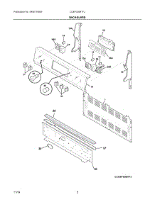 02 - Backguard parts for Electrolux Range CGEF3059TFJ from AppliancePartsPros.com