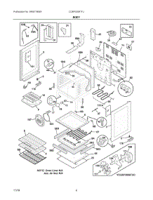 03 - Body parts for Electrolux Range CGEF3059TFJ from AppliancePartsPros.com