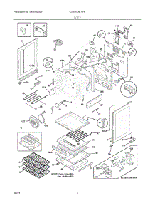 03 - Body parts for Electrolux Range CGEH3047VFE from AppliancePartsPros.com