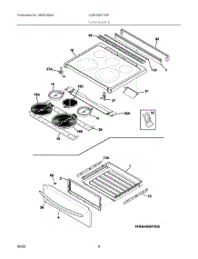 04 - Top / Drawer parts for Electrolux Range CGEH3047VFE from AppliancePartsPros.com
