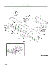 02 - Backguard parts for Electrolux Range CGEH3047VFE from AppliancePartsPros.com