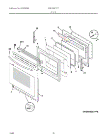 05 - Door parts for Electrolux Range CGEH3047VFF from AppliancePartsPros.com
