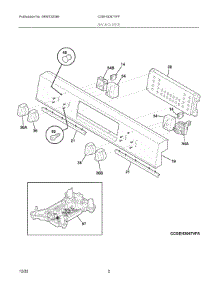 02 - Backguard parts for Electrolux Range CGEH3047VFF from AppliancePartsPros.com