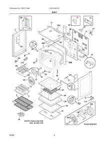 03 - Body parts for Electrolux Range CGIF3036TDF from AppliancePartsPros.com
