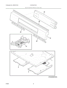 02 - Backguard /  Induction Unit parts for Electrolux Range CGIH3047VDC from AppliancePartsPros.com