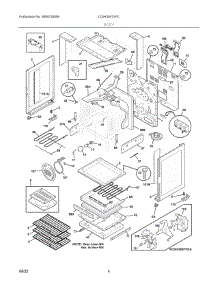 03 - Body parts for Electrolux Range CGIH3047VFC from AppliancePartsPros.com