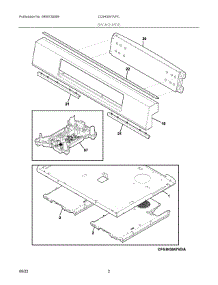 02 - Backguard parts for Electrolux Range CGIH3047VFC from AppliancePartsPros.com