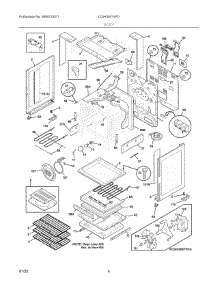 03 - Body parts for Electrolux Range CGIH3047VFD from AppliancePartsPros.com