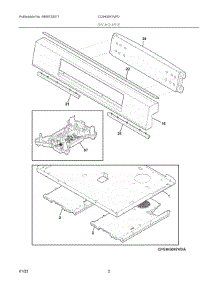 02 - Backguard parts for Electrolux Range CGIH3047VFD from AppliancePartsPros.com
