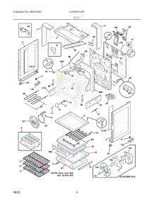 03 - Body parts for Electrolux Range CGIH3047VFE from AppliancePartsPros.com
