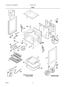 03 - Body parts for Electrolux Range CRE3510LWF from AppliancePartsPros.com