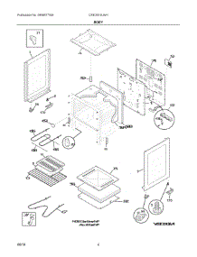 03 - Body parts for Electrolux Range CRE3510LWH from AppliancePartsPros.com