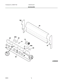 02 - Backguard parts for Electrolux Range CRE3510LWH from AppliancePartsPros.com