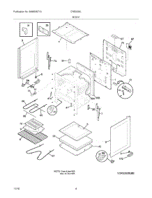 05 - Body parts for Electrolux Range CRE3530LBB from AppliancePartsPros.com