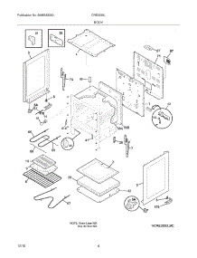 05 - Body parts for Electrolux Range CRE3530LBC from AppliancePartsPros.com