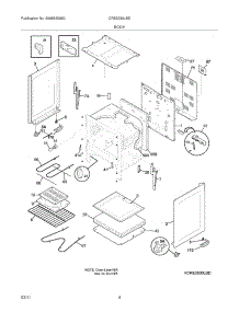 05 - Body parts for Electrolux Range CRE3530LBE from AppliancePartsPros.com