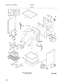 05 - Body parts for Electrolux Range CRE3530LWA from AppliancePartsPros.com