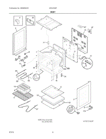 03 - Body parts for Electrolux Range CRE3530PBB from AppliancePartsPros.com