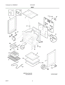 03 - Body parts for Electrolux Range CRE3530PWE from AppliancePartsPros.com
