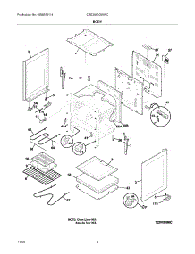 05 - Body parts for Electrolux Range CRE3540GWWC from AppliancePartsPros.com