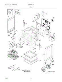 05 - Body parts for Electrolux Range CRE3580LSA from AppliancePartsPros.com