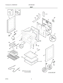03 - Body parts for Electrolux Range CRE3580QSB from AppliancePartsPros.com