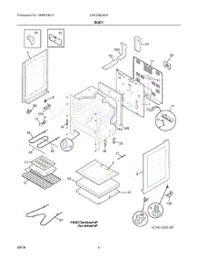 03 - Body parts for Electrolux Range CRE3580SSA from AppliancePartsPros.com