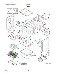 05 - Body parts for Electrolux Range CRE3860LWA from AppliancePartsPros.com