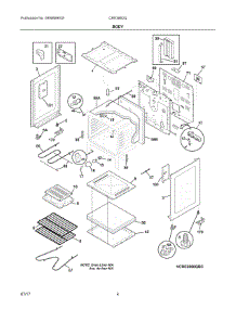 03 - Body parts for Electrolux Range CRE3860QBC from AppliancePartsPros.com
