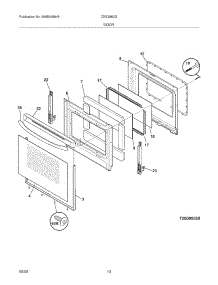 09 - Door parts for Electrolux Range CRE3880GQQE from AppliancePartsPros.com