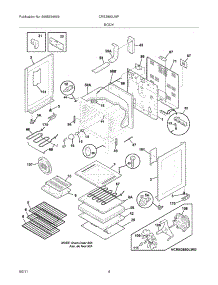05 - Body parts for Electrolux Range CRE3890LWF from AppliancePartsPros.com