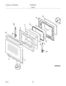 09 - Door parts for Electrolux Range CRE3890LWF from AppliancePartsPros.com
