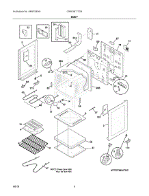 03 - Body parts for Electrolux Range CREE3877TDB from AppliancePartsPros.com