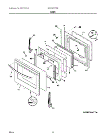 05 - Door parts for Electrolux Range CREE3877TDB from AppliancePartsPros.com