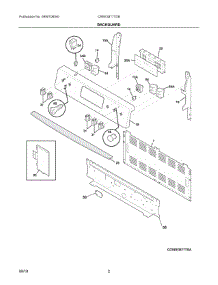02 - Backguard parts for Electrolux Range CREE3877TDB from AppliancePartsPros.com