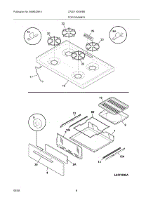 09 - Top / Drawer parts for Electrolux Range CRG3110GWBB from AppliancePartsPros.com