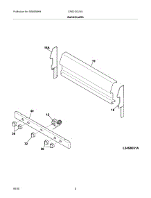 03 - Backguard parts for Electrolux Range CRG3120LWA from AppliancePartsPros.com