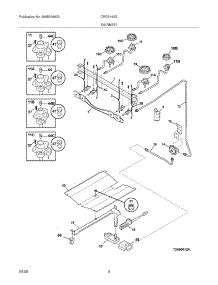 05 - Burner parts for Electrolux Range CRG3140GWWE from AppliancePartsPros.com