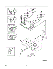 05 - Burner parts for Electrolux Range CRG3150LBE from AppliancePartsPros.com