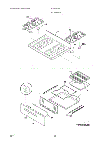 09 - Top / Drawer parts for Electrolux Range CRG3150LBE from AppliancePartsPros.com