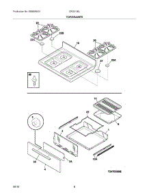 09 - Top / Drawer parts for Electrolux Range CRG3150LQB from AppliancePartsPros.com