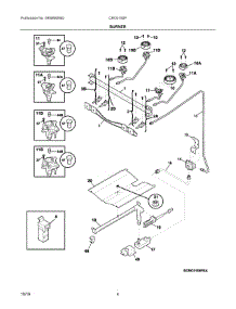 03 - Burner parts for Electrolux Range CRG3150PBD from AppliancePartsPros.com