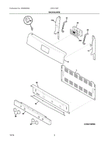 02 - Backguard parts for Electrolux Range CRG3150PBD from AppliancePartsPros.com