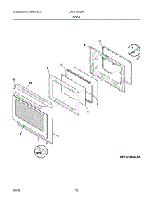 06 - Door parts for Electrolux Range CRG3150SSA from AppliancePartsPros.com