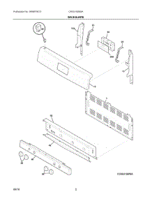 02 - Backguard parts for Electrolux Range CRG3150SSA from AppliancePartsPros.com
